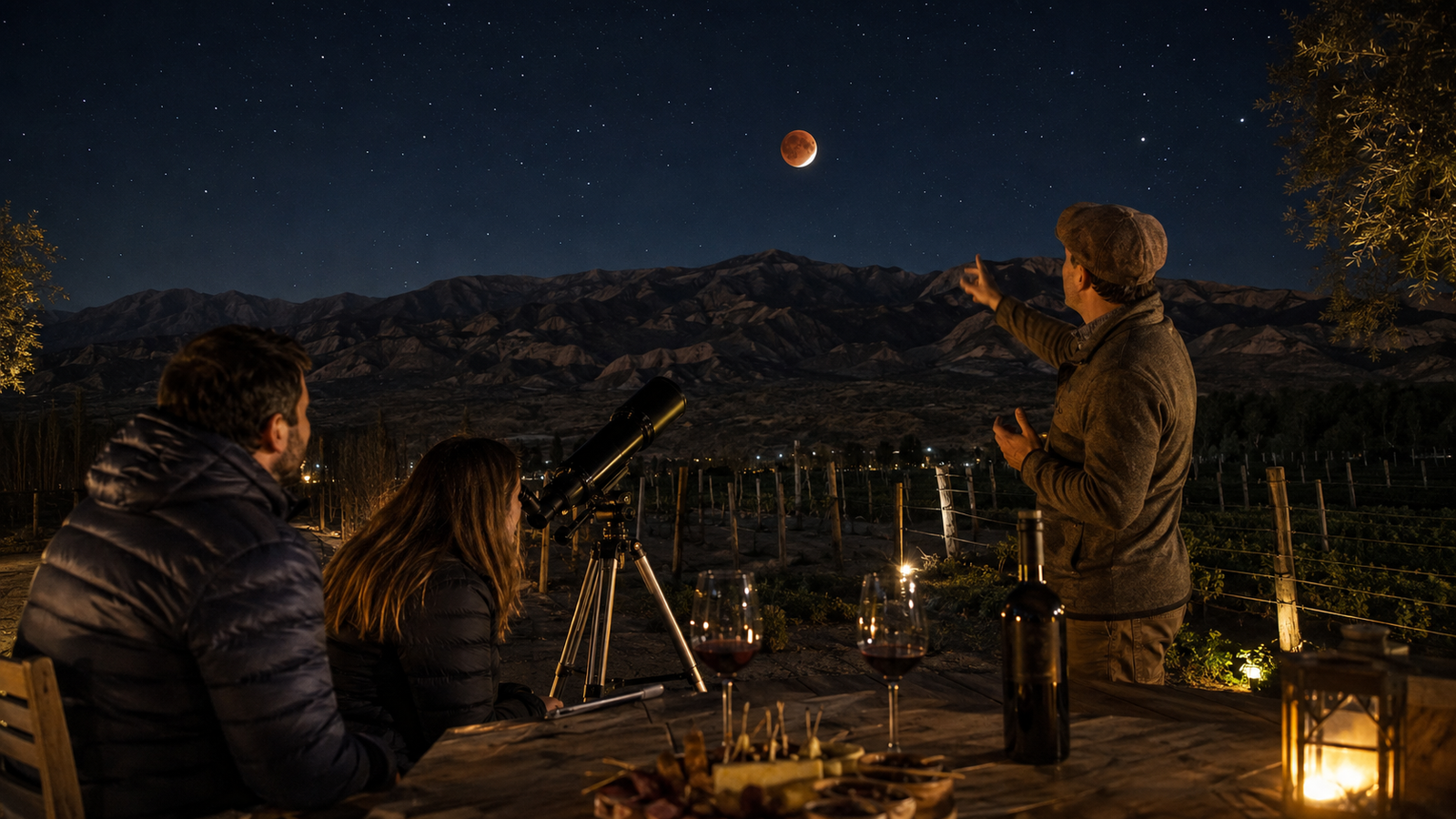 Pedernal se prepara para una noche bajo las estrellas con vinos, gastronomía y astronomía