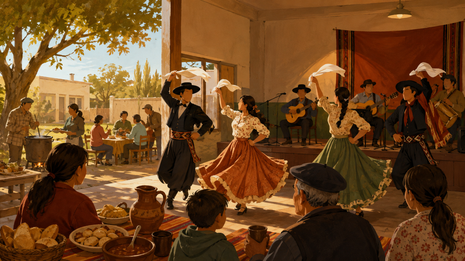 Peña joven en Colonia Sur — imagen ilustrativa generada con IA