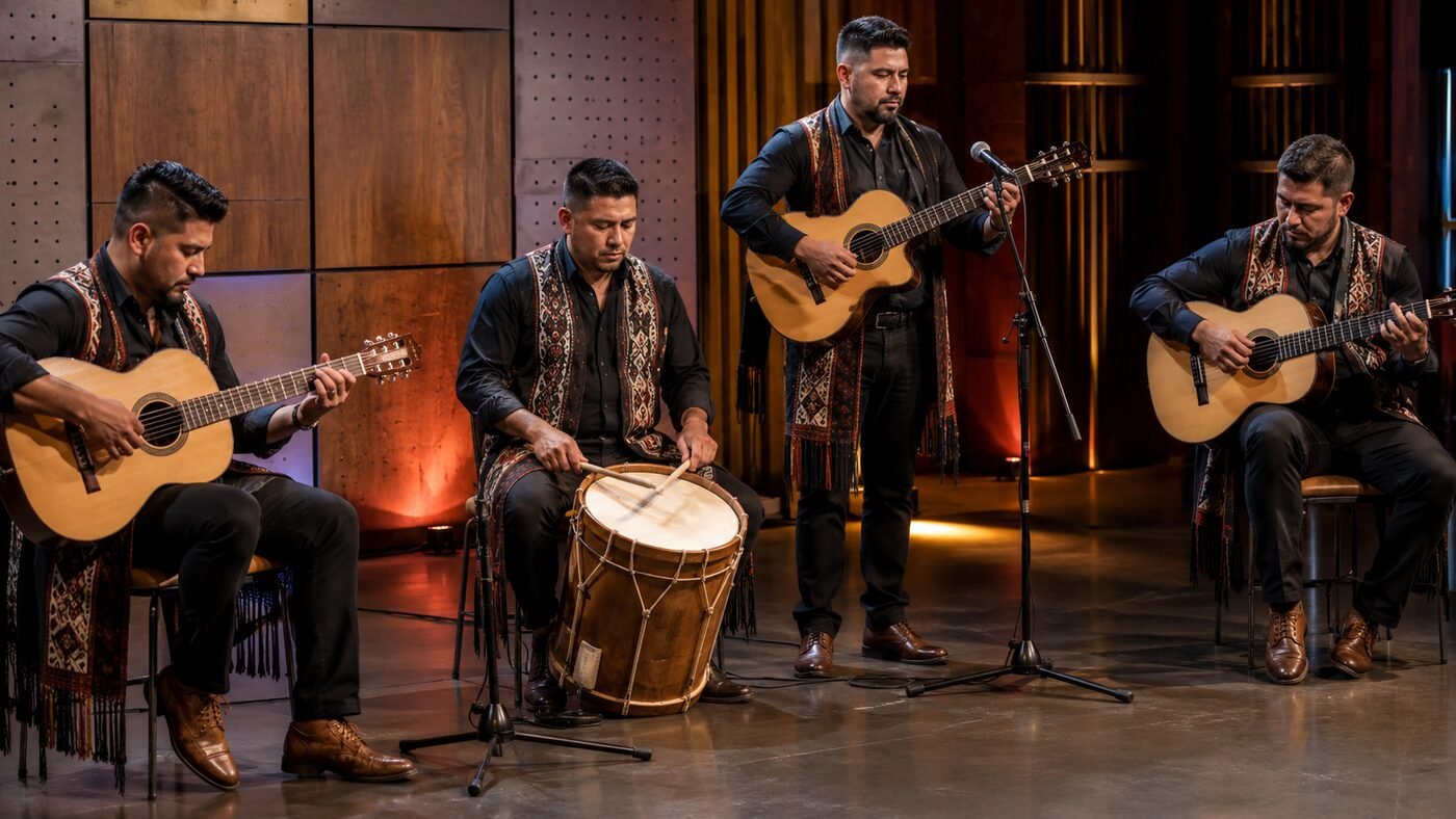 Música cuyana en televisión — imagen ilustrativa generada con IA
