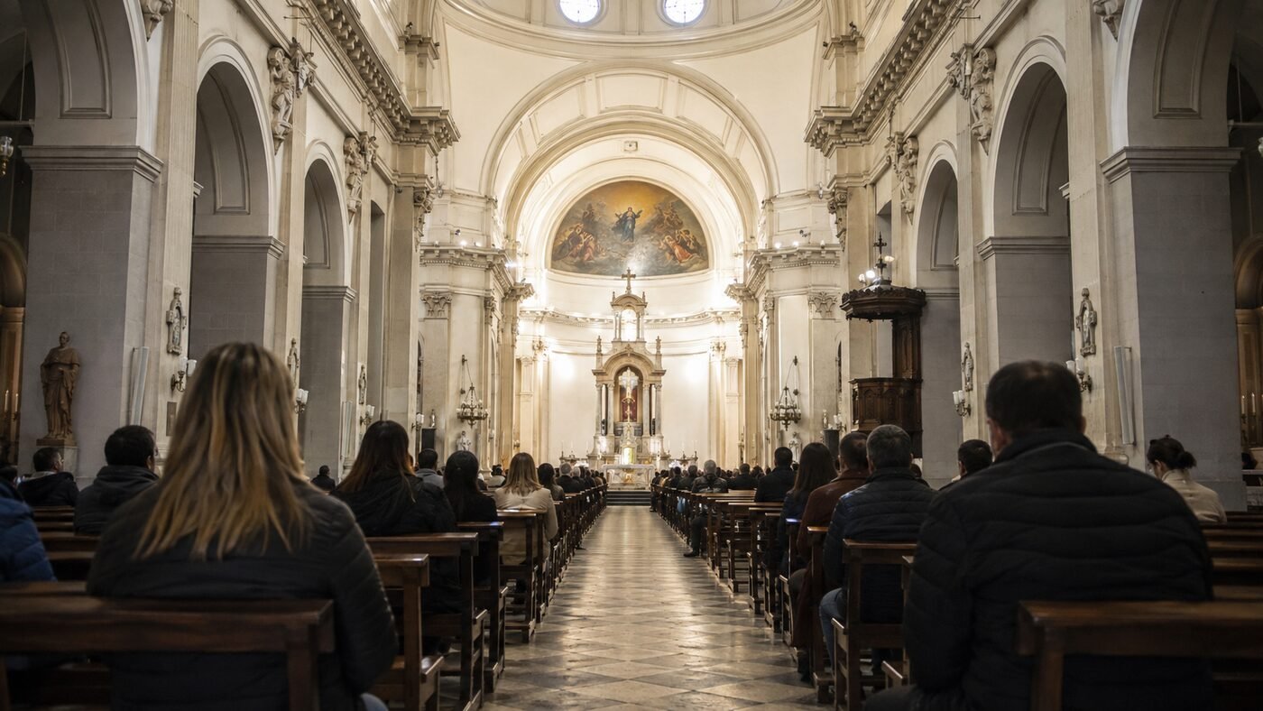 Expectativa de la Iglesia sanjuanina — imagen ilustrativa generada con IA