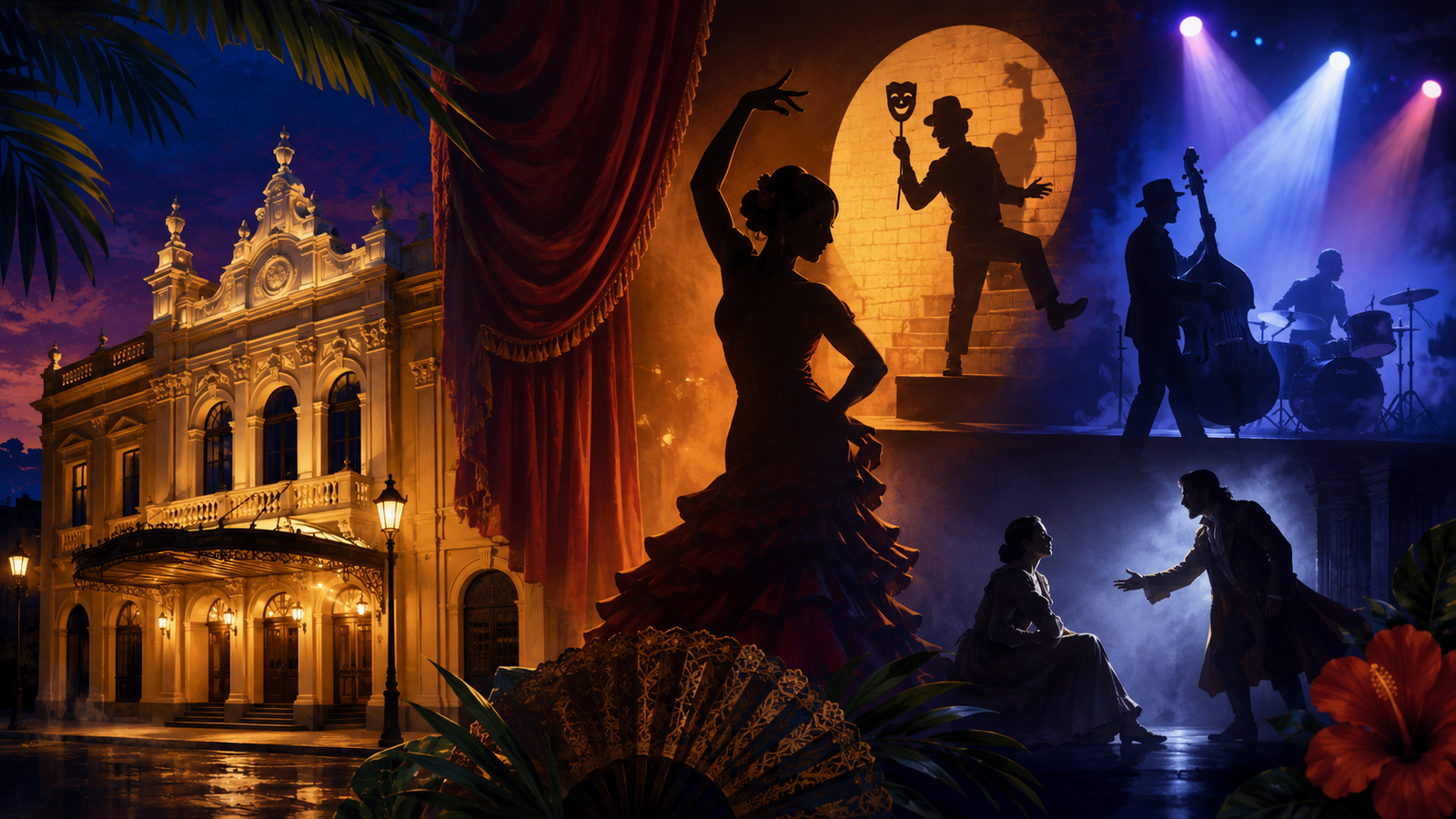 Cartelera del Teatro Sarmiento en San Juan — imagen ilustrativa generada con IA