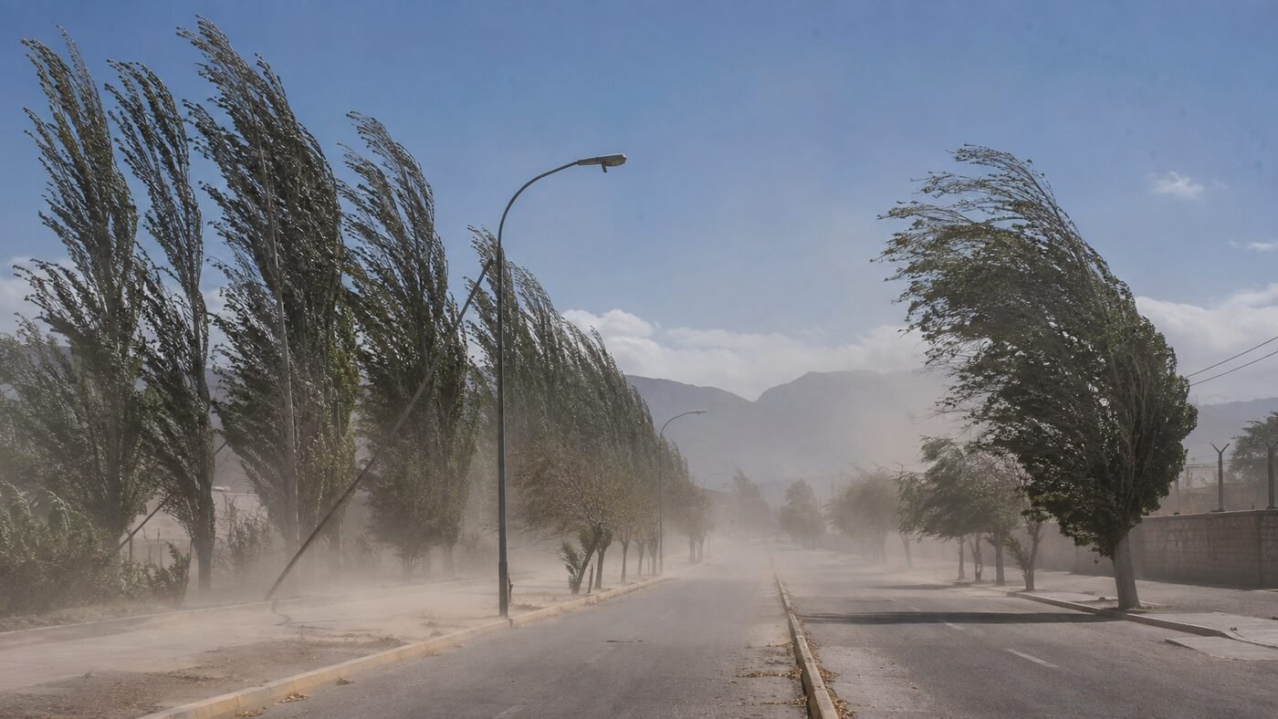 Viento fuerte en San Juan — imagen ilustrativa generada con IA