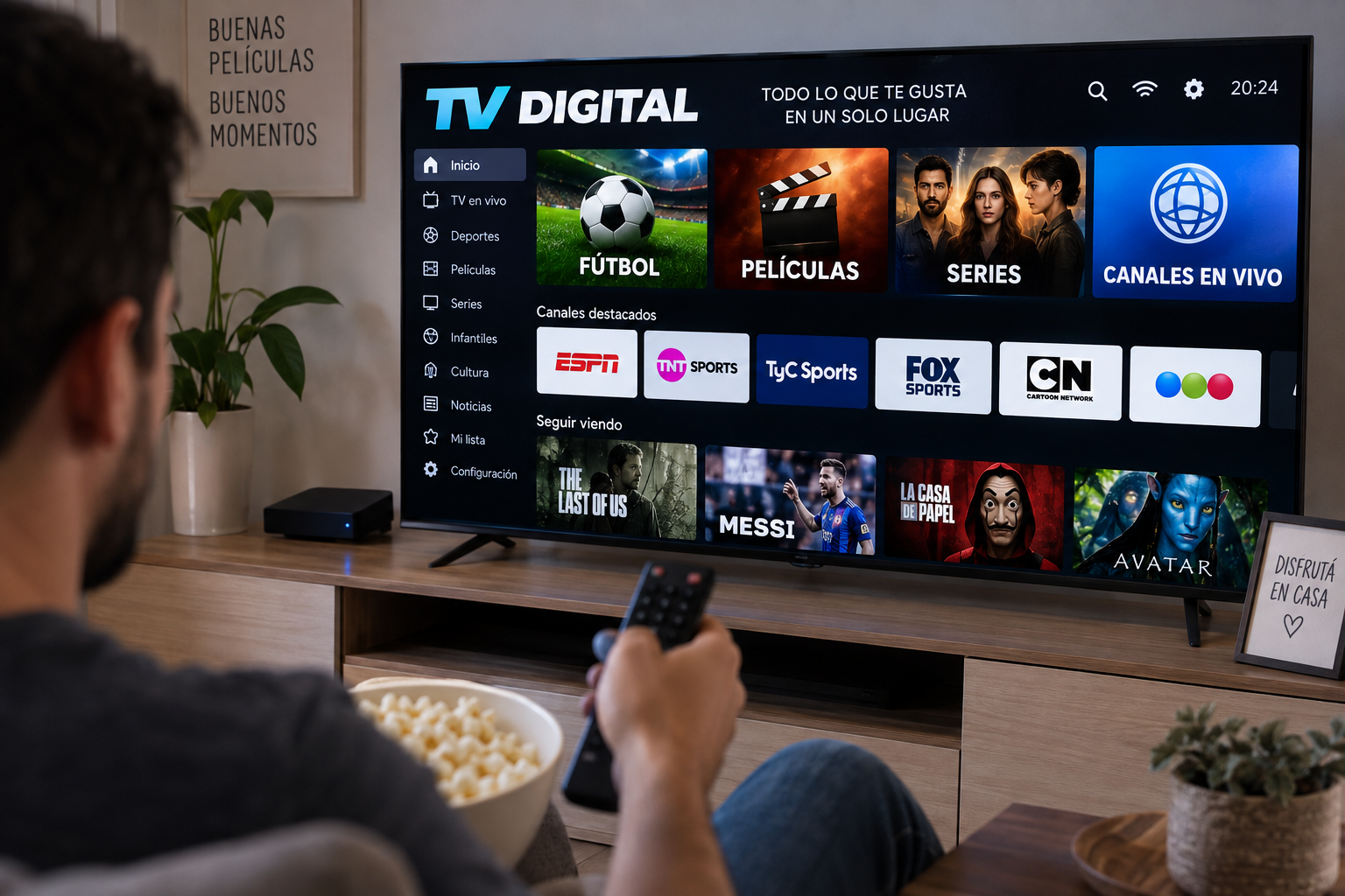 TV Digital llegó a Sarmiento: fútbol, películas, series y canales en vivo