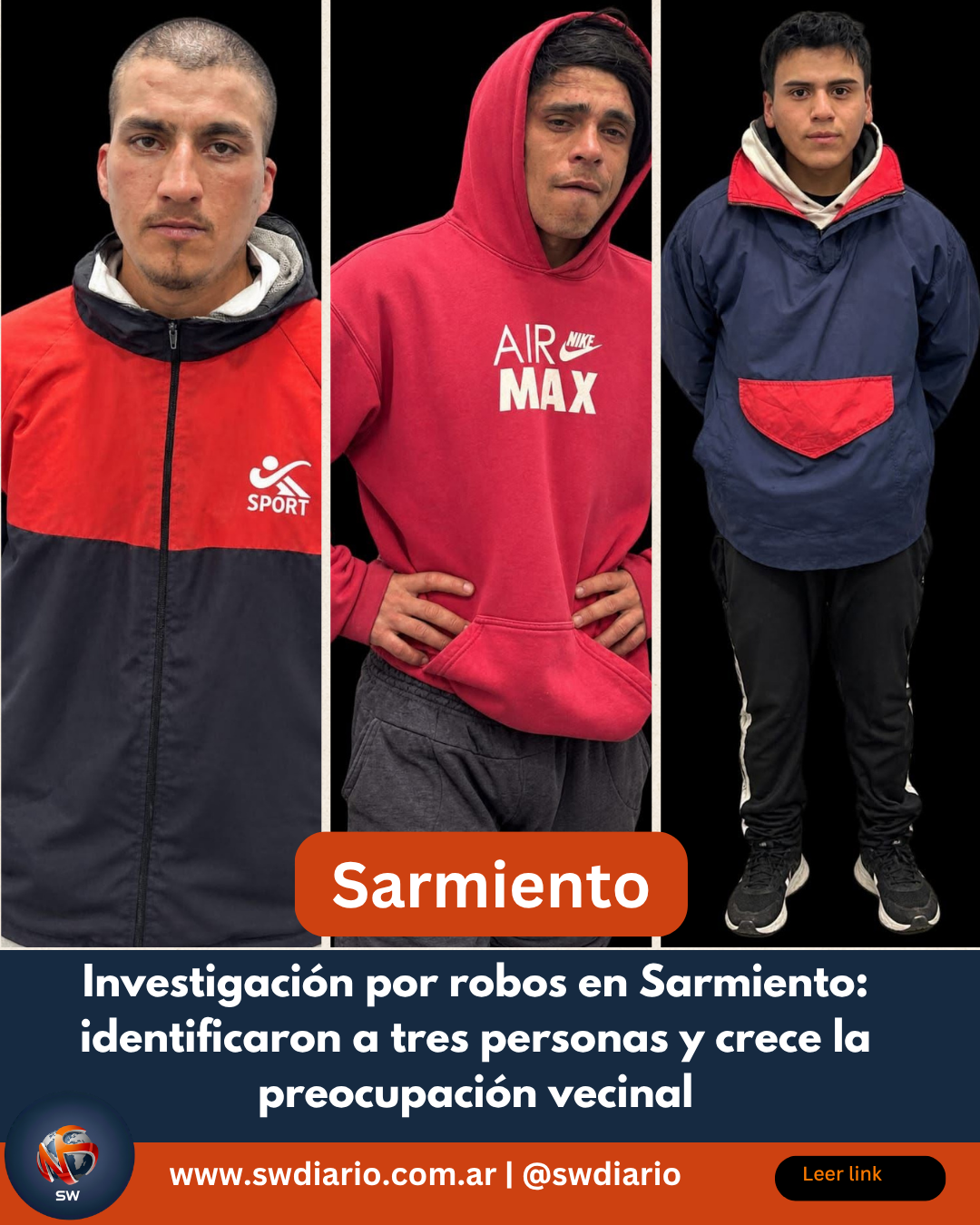 Investigación por robos en Sarmiento: identificaron a tres personas y crece la preocupación vecinal