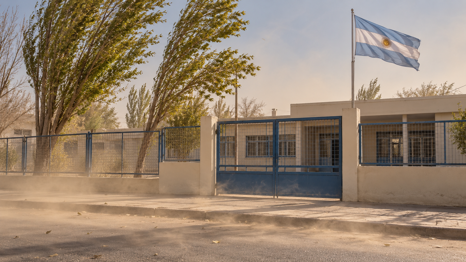 Suspenden las clases desde las 13 en Sarmiento y toda la provincia por el viento Zonda