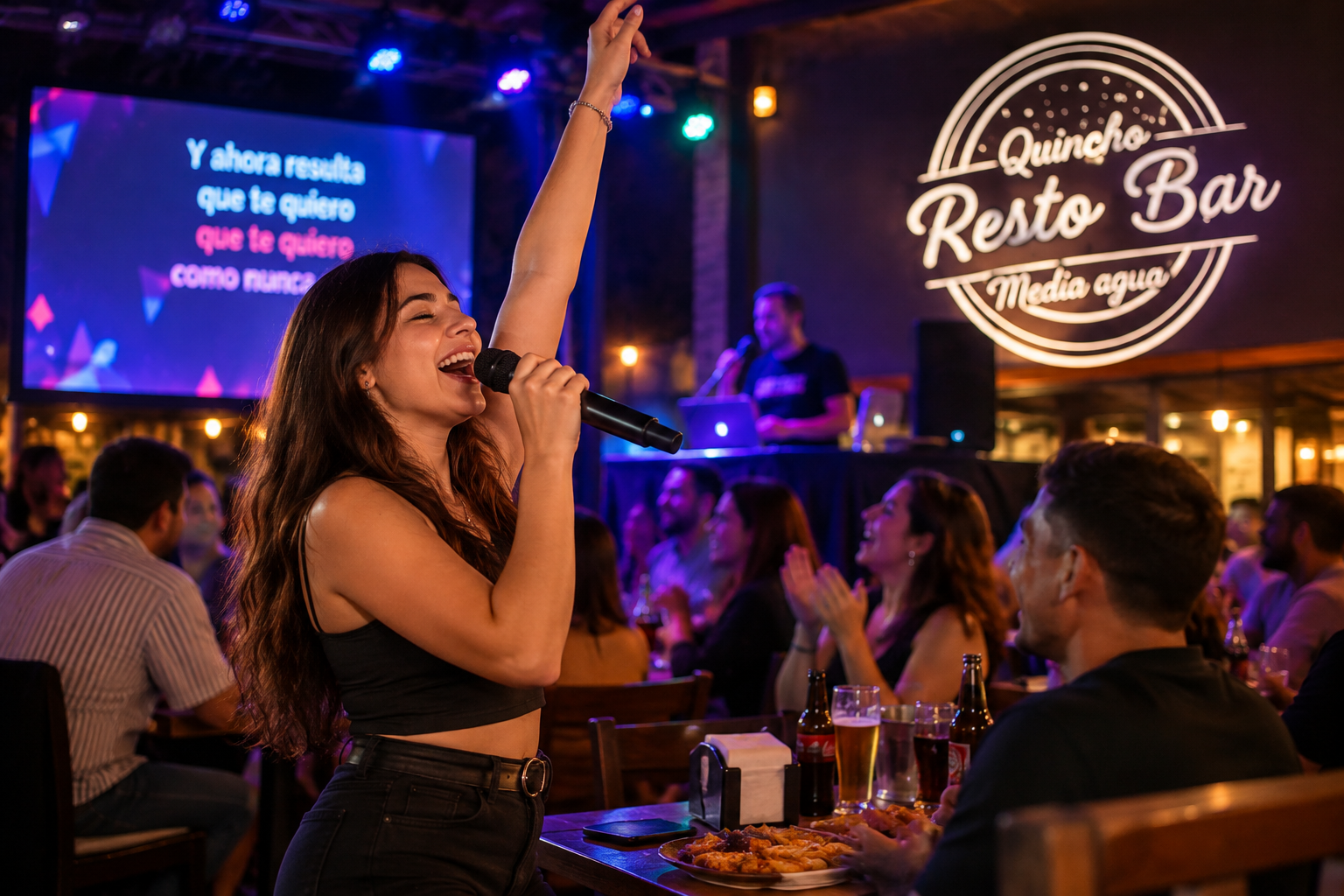 Karaoke, premios en efectivo y precios especiales: la propuesta de Quincho Resto Bar para este viernes en Media Agua