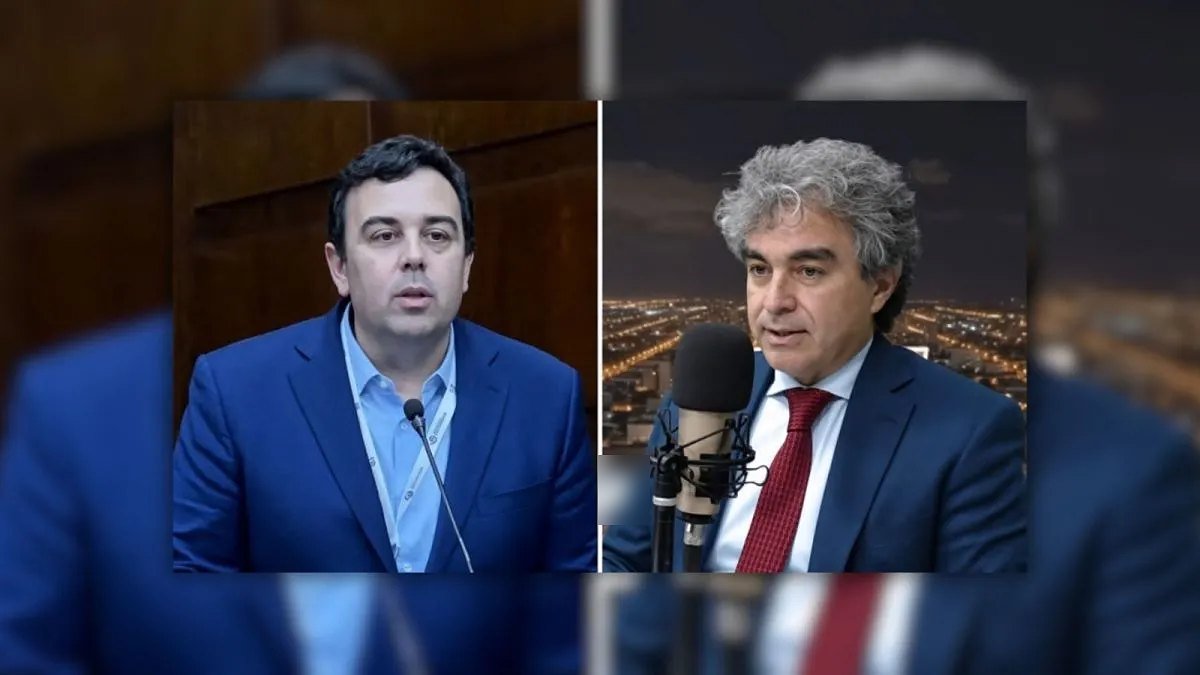 Emilio Baistrocchi y Marcelo Arancibia en imágenes combinadas