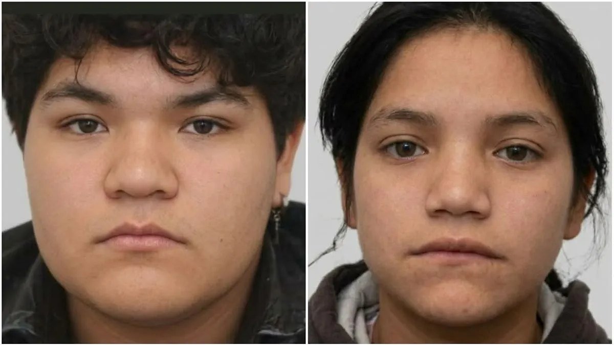 Fotos de búsqueda de las dos hermanas adolescentes difundidas por San Juan Te Busca