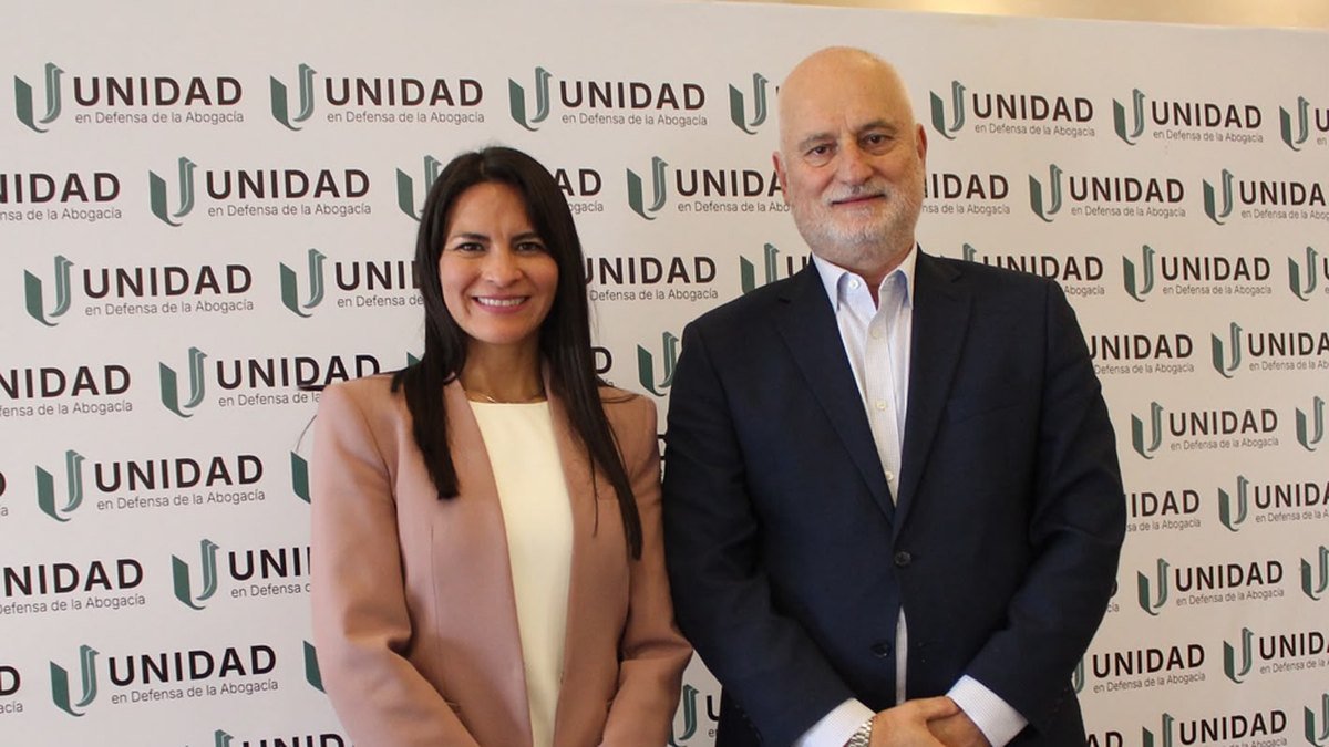 Claudia Sarmiento junto a Alberto Biglieri
