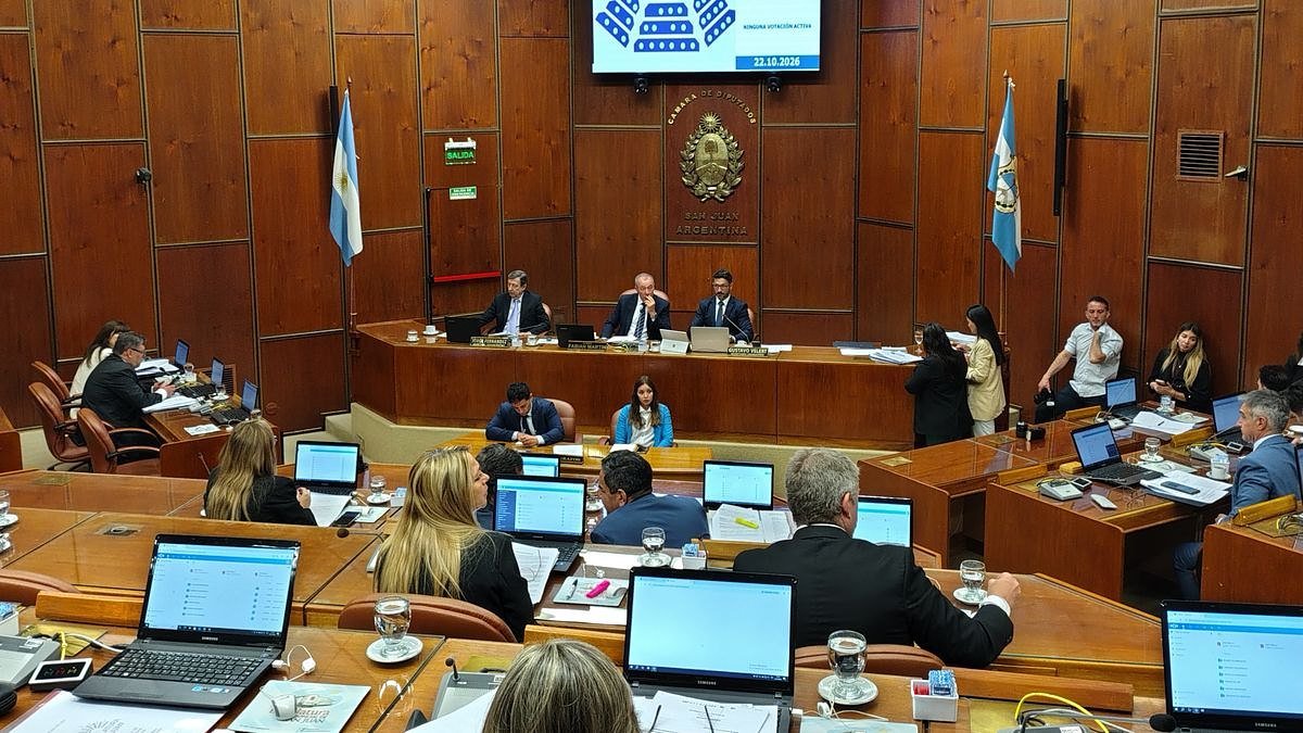 Sesión de la Cámara de Diputados de San Juan