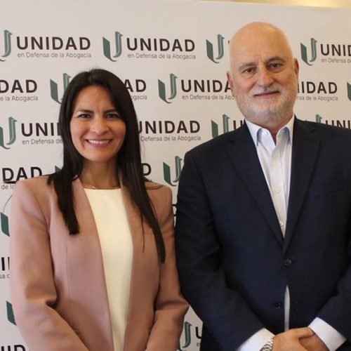Claudia Sarmiento junto a Alberto Biglieri