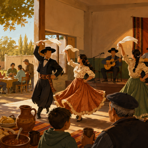 Peña joven en Colonia Sur — imagen ilustrativa generada con IA