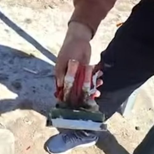En Las Lagunas quedó destruida otra vez la gruta de San Expedito