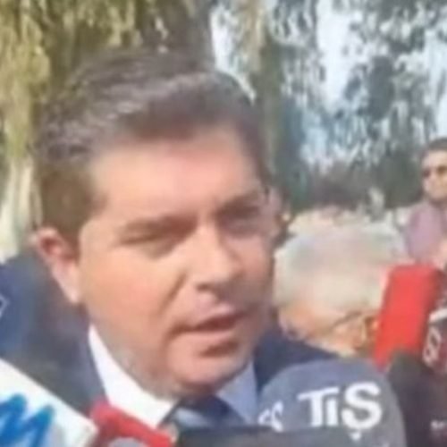 Marcelo Orrego durante una actividad oficial en Rivadavia